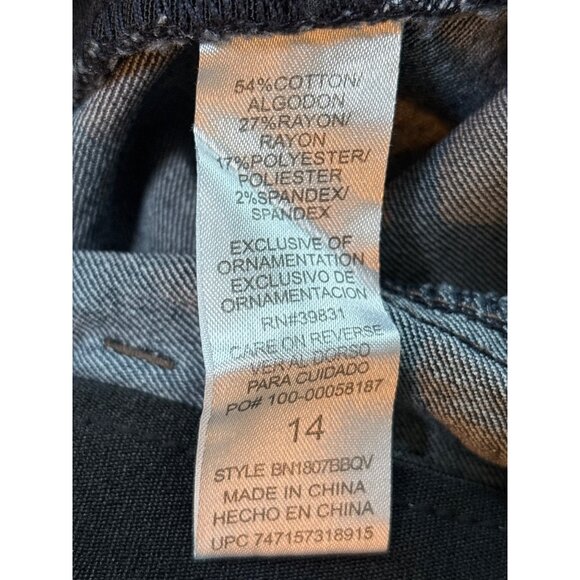 Democracy Jeans Womens Size 14 Ab Technology‎ Dark Wash Skinny Leg Ankle Skimmer - Picture 7 of 10